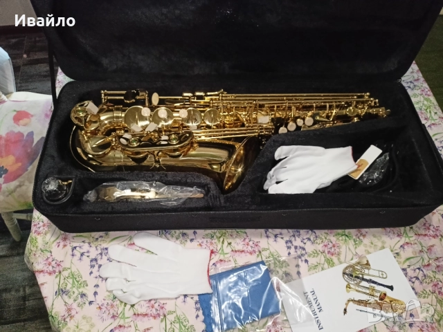 Нов!!! Алт саксофон , снимка 3 - Духови инструменти - 51746611