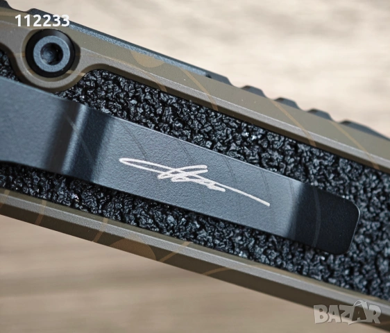 Microtech LUDT Gen III T/E Signature Automatic Knife Badlands Camo Aluminum M390MK by Tony Marfione., снимка 4 - Ножове - 53562493