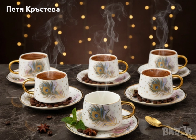 Луксозен порцеланов сервиз + 2в1 блендер и мелничка Cheffinger - Ексклузивен комплект 3 в 1, снимка 4 - Сокоизстисквачки и цитрус преси - 52325476