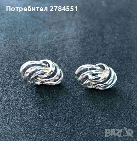 обеци сребърни (sterling) 