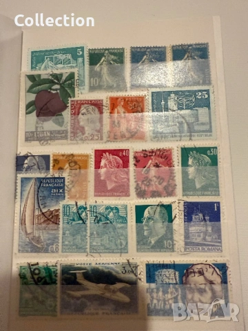 Класьор с пощенски марки пощенска марка България поща, снимка 8 - Други ценни предмети - 46193538