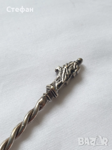 Сребърна лъжичка, снимка 7 - Антикварни и старинни предмети - 51501813