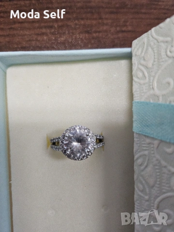 Сребърен пръстен, снимка 4 - Пръстени - 53441346