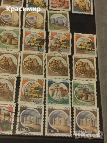 Пощенски марки Италия.Замъци ., снимка 9 - Филателия - 51684173