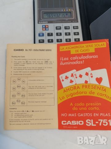 Ретро Калкулатор Casio SL-751, снимка 6 - Антикварни и старинни предмети - 46474380