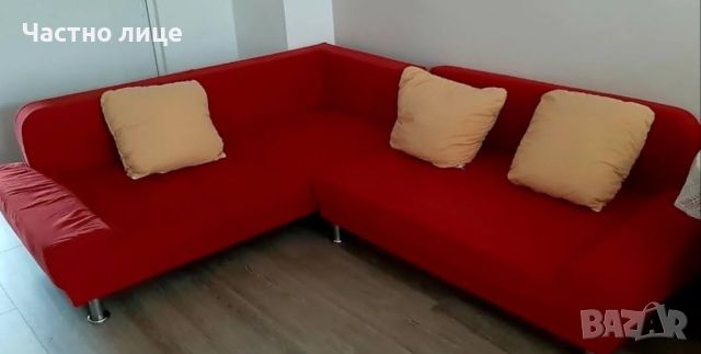 Голям ъглов диван и холна маса винтидж, снимка 1 - Дивани и мека мебел - 26729329