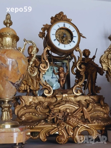Френски каминни часовници-цени 1500 до 4500 евро, снимка 13 - Антикварни и старинни предмети - 52307844