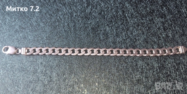 сребърна гривна - 9, снимка 8 - Гривни - 54304066