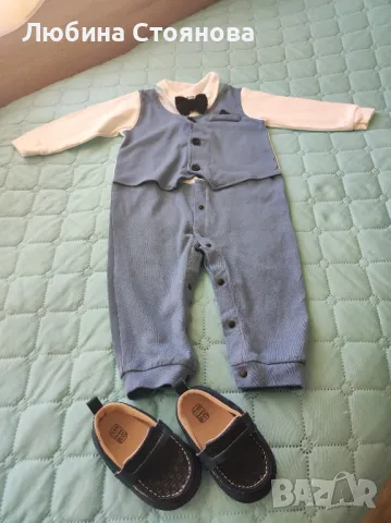 Костюми за малък мъж с мокасини , снимка 6 - Комплекти за бебе - 50088232