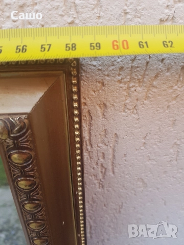 Огледало Кристално Позлатено, снимка 4 - Антикварни и старинни предмети - 52878053
