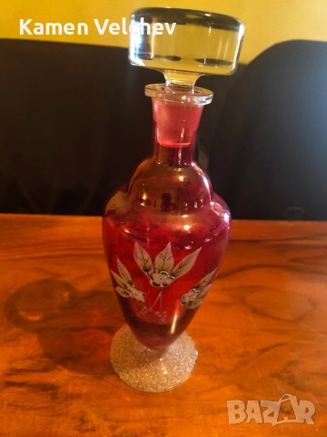 гарафи Бохемия ръчно рисувани..., снимка 6 - Антикварни и старинни предмети - 52572729