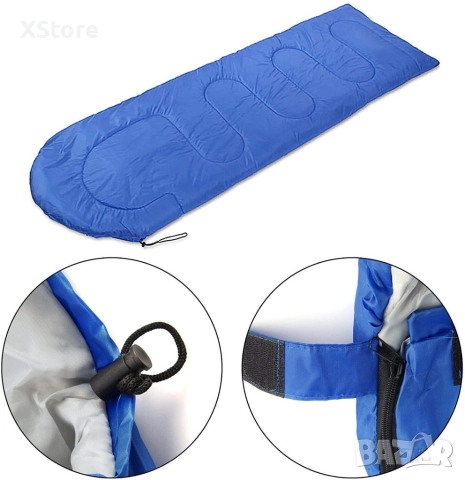 Зимен спален чувал BAO LONG HU WAI от водоустойчив полиестер с опция за стягане , снимка 17 - Палатки - 52588777