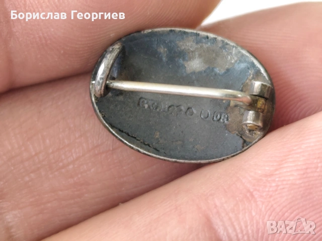 Сребърна шведска значка 1912 г, снимка 3 - Колекции - 53947892