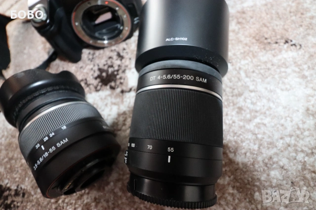 Фотоапарат Sony Alpha A290 с чанта и всички консумативи, снимка 13 - Фотоапарати - 53695247