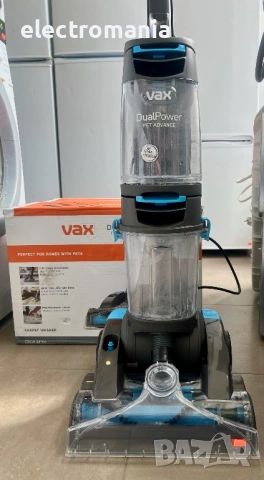 ЧИСТО НОВА!!!професионална машина за пране на килими и тапицерии Vax Dual Power Pet Advance , снимка 6 - Прахосмукачки - 54247639