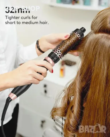 Комплект термични четки FARERY, керамична четка за къдрици 3 в 1, снимка 2 - Тримери - 49965365