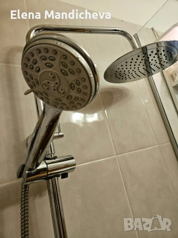 Интер керамик Inter Ceramic Душ за баня с Месингов смесител Стационарен и Подвижен душ , снимка 4 - Душове - 53135502