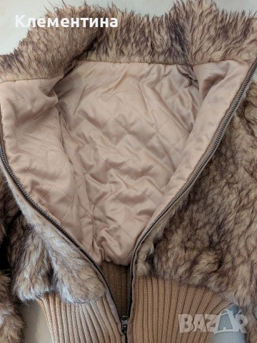 Shein яке с изкуствен косъм , снимка 4 - Якета - 49587385