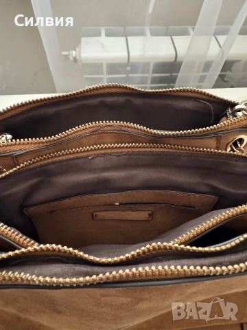 Дамска кафява чанта, снимка 9 - Чанти - 54074638