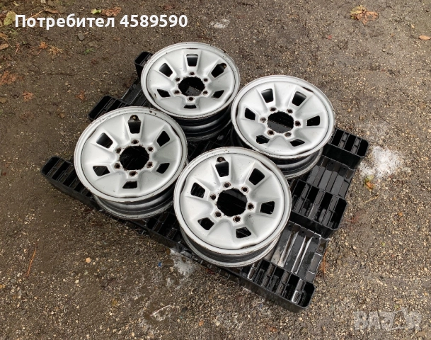 4бр.Оригинални железни джанти 15цола 6x139.7 за Toyota Hilux,Hiace, снимка 3 - Гуми и джанти - 52015109