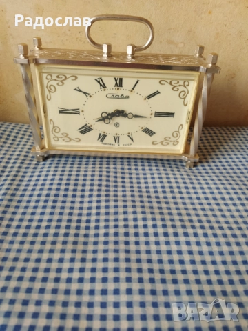 СССР електромеханичен будилник Слава, снимка 3 - Други - 52305089