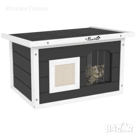 Къщичка за котки  и зайци PawHut, снимка 8 - За котки - 52083126