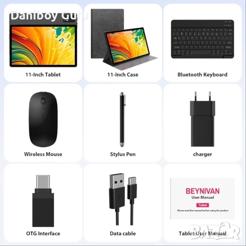 11-инчов таблет с 4G LTE и 5G WiFi, Android 14, таблет 36GB RAM + 256GB ROM/9580mAh/2000*1200 , снимка 5 - Таблети - 53440886