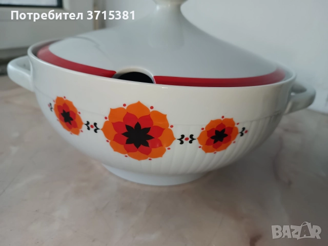 Немски порцеланов супник, снимка 4 - Други ценни предмети - 52907761