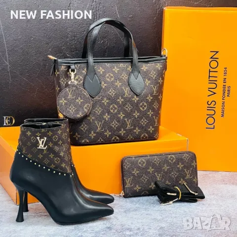 Дамски Кожени Боти : LOUIS VUITTON , снимка 6 - Дамски боти - 48045353