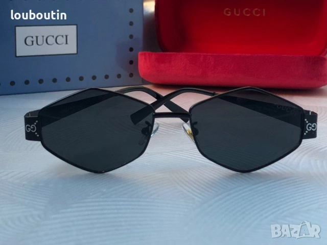 Дамски слънчеви очила Gucci ромб 3 цвята черни сребърни златни , снимка 13 - Слънчеви и диоптрични очила - 51704125