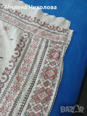 Голяма етно покривка 196/110, снимка 6 - Покривки за маси - 50525520