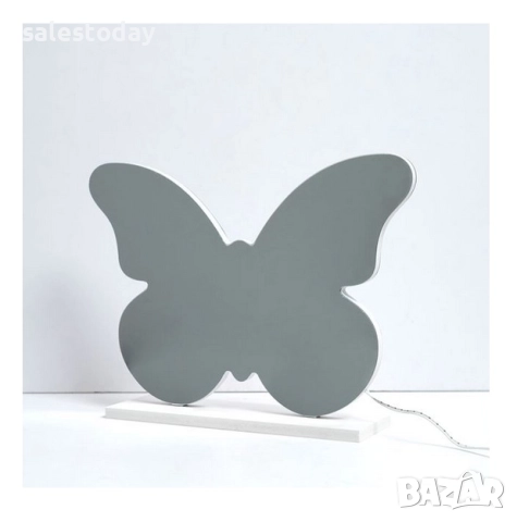 Светеща табела Пеперуда, Неоново огледално осветление, 25см, снимка 2 - Лед осветление - 51845295