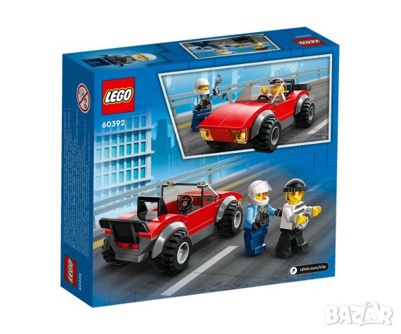 LEGO® City Police 60392 - Преследване с полицейски мотоциклет, снимка 2 - Конструктори - 46544879