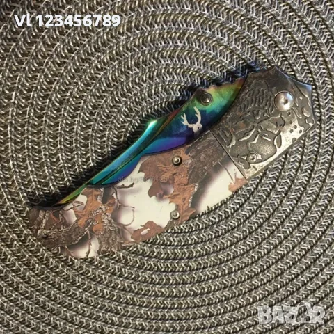 Джобен нож-100x215 mm (фолдър, сгъваем нож) The bone Edge, снимка 2 - Ножове - 50817447