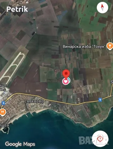 Панорамна гледка към Бургаския залив.Парцел 950м2 Поморие. Адрес: HG9X+CW поземлен имот с проект , снимка 17 - Парцели - 21829718