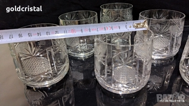 кристални чаши за уиски , снимка 3 - Антикварни и старинни предмети - 51459072