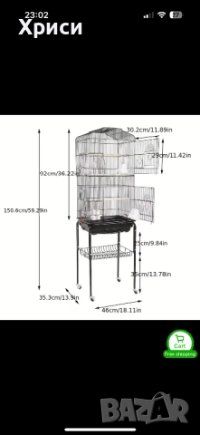 Клетка за птици нова