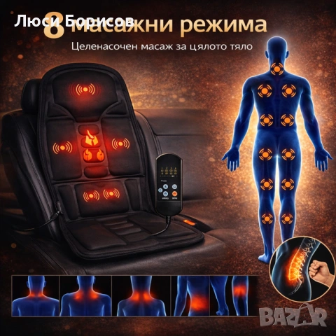 Масажна седалка с подгряване!, снимка 2 - Масажори - 53068833