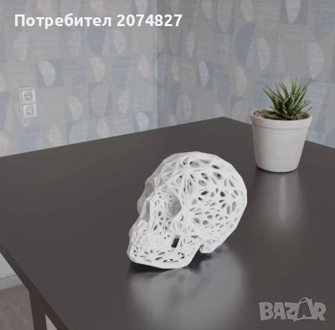 Фигурка Human skull / Череп статуетка, снимка 2 - Декорация за дома - 53279910
