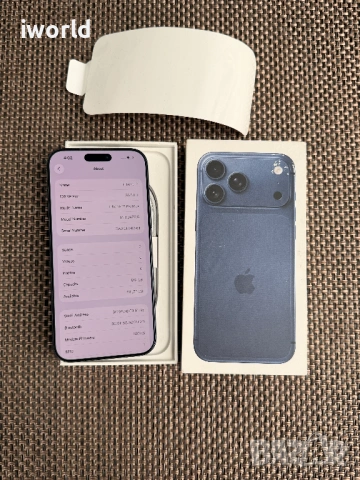 512Gb⚠️ 100% 🔋 ❗️ ГАРАНЦИЯ❗️ iPhone 17 Pro Max Лизинг от 46€ /м Deep Blue ☎️, снимка 4 - Apple iPhone - 54109403
