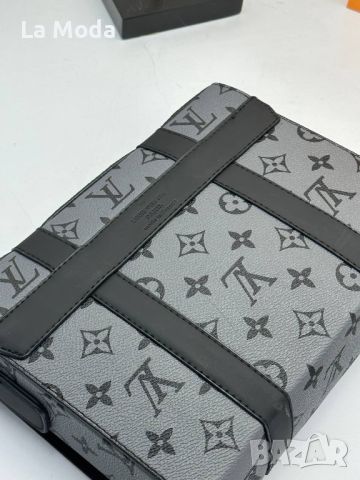 Мъжка чанта Louis Vuitton сива звезда капак , снимка 3 - Чанти - 45413720