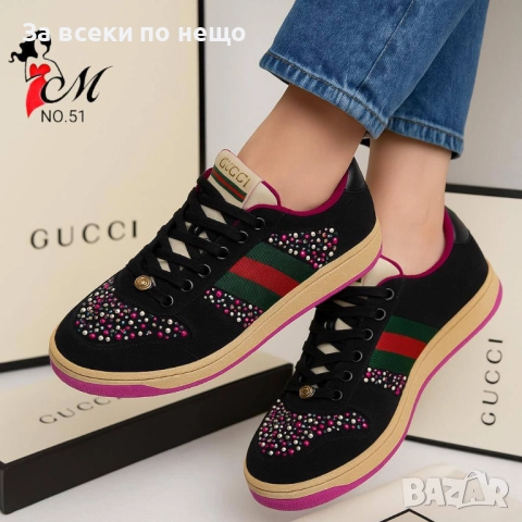 Gucci Дамски Маратонки👟Дамски Спортни Обувки Гучи - 3 Налични Цвята Код SK333, снимка 3 - Маратонки - 52599482