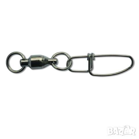 Вилбел с карабина за сом BLACK CAT Godzilla Swivel 72mm -70кг тест 4/0 , снимка 1 - Такъми - 46321043