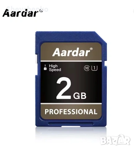 Нова карта Aardar SD Card 2 GB за автомобил и камера Memory Camera