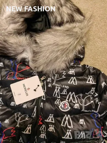 Естествен Косъм ✨ Зимно Яке ✨ MONCLER , снимка 1 - Якета - 48608324