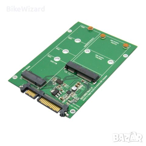CY USB 3.0 към SATA адаптер 22pin 2.5 твърд диск към 2в 1 Combo Mini PCI-E 2 Lane M.2NGFF mSATA НОВО, снимка 4 - Други - 45863738