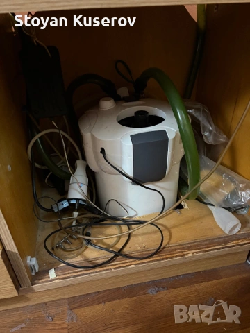 Аквариум с филтърна помпа и шкаф, снимка 4 - Аквариуми - 53759556