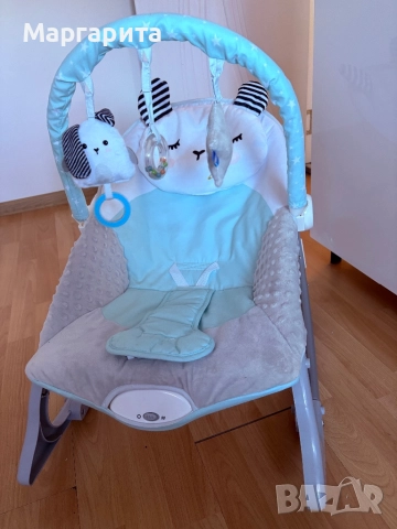 Детски люлеещ се стол за бебета и деца, с мелодии