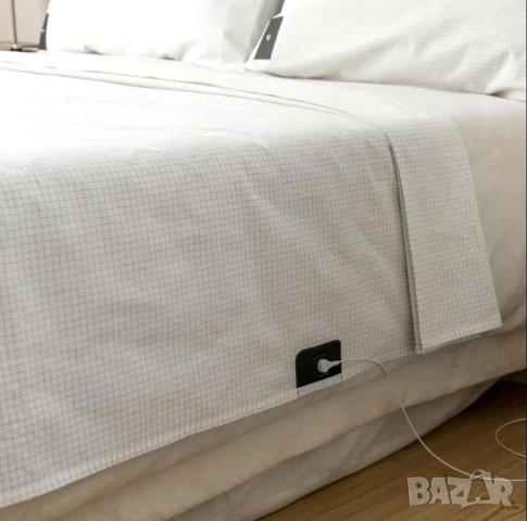 Заземяващо Платно за Заземяване Антистатична Надматрачна Подложка Сребърни Нишки Постелъчно Бельо, снимка 3 - Други - 50783235