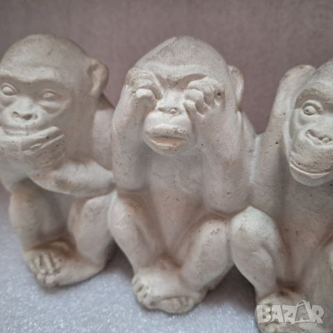 Трите Мъдри Маймуни "Не знам, не чух, не видях!, снимка 4 - Статуетки - 45432211